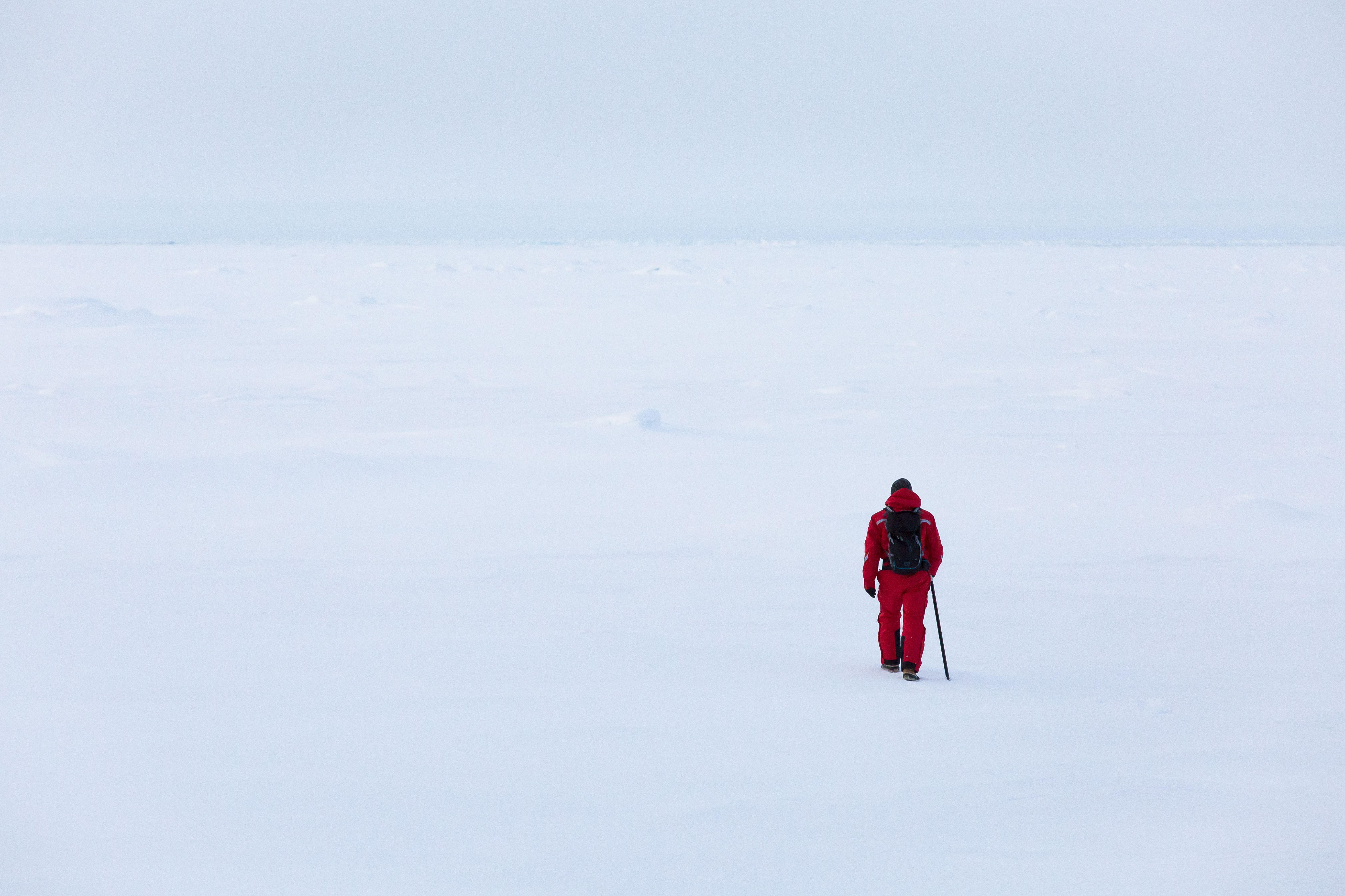 Walking on sea ice