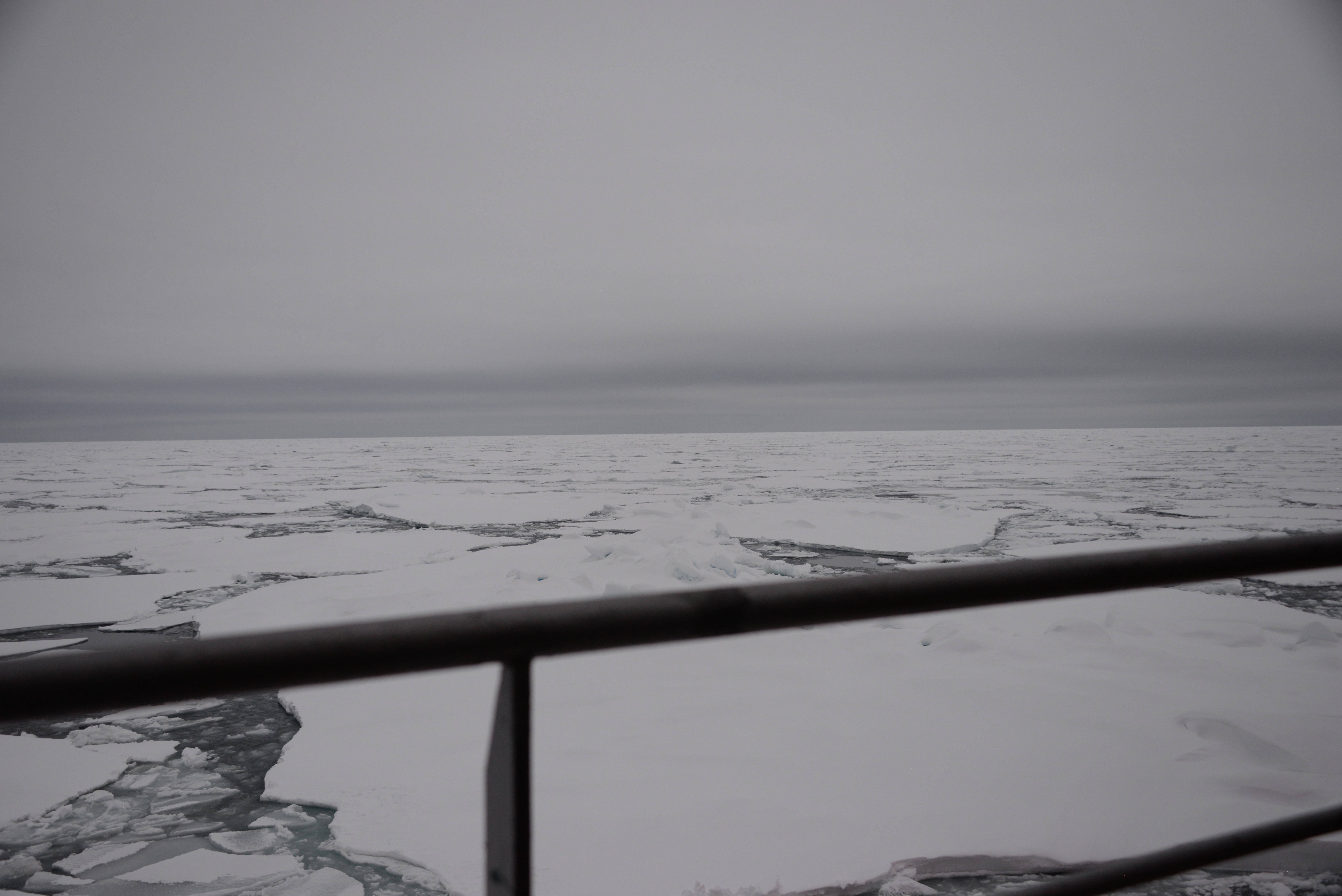 Looking over the deck of the Fedorov