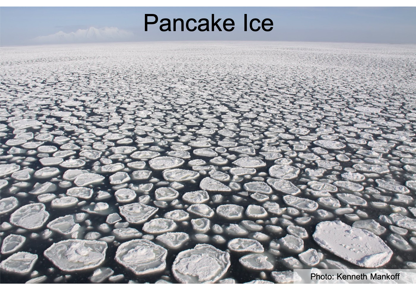 Pancake ice