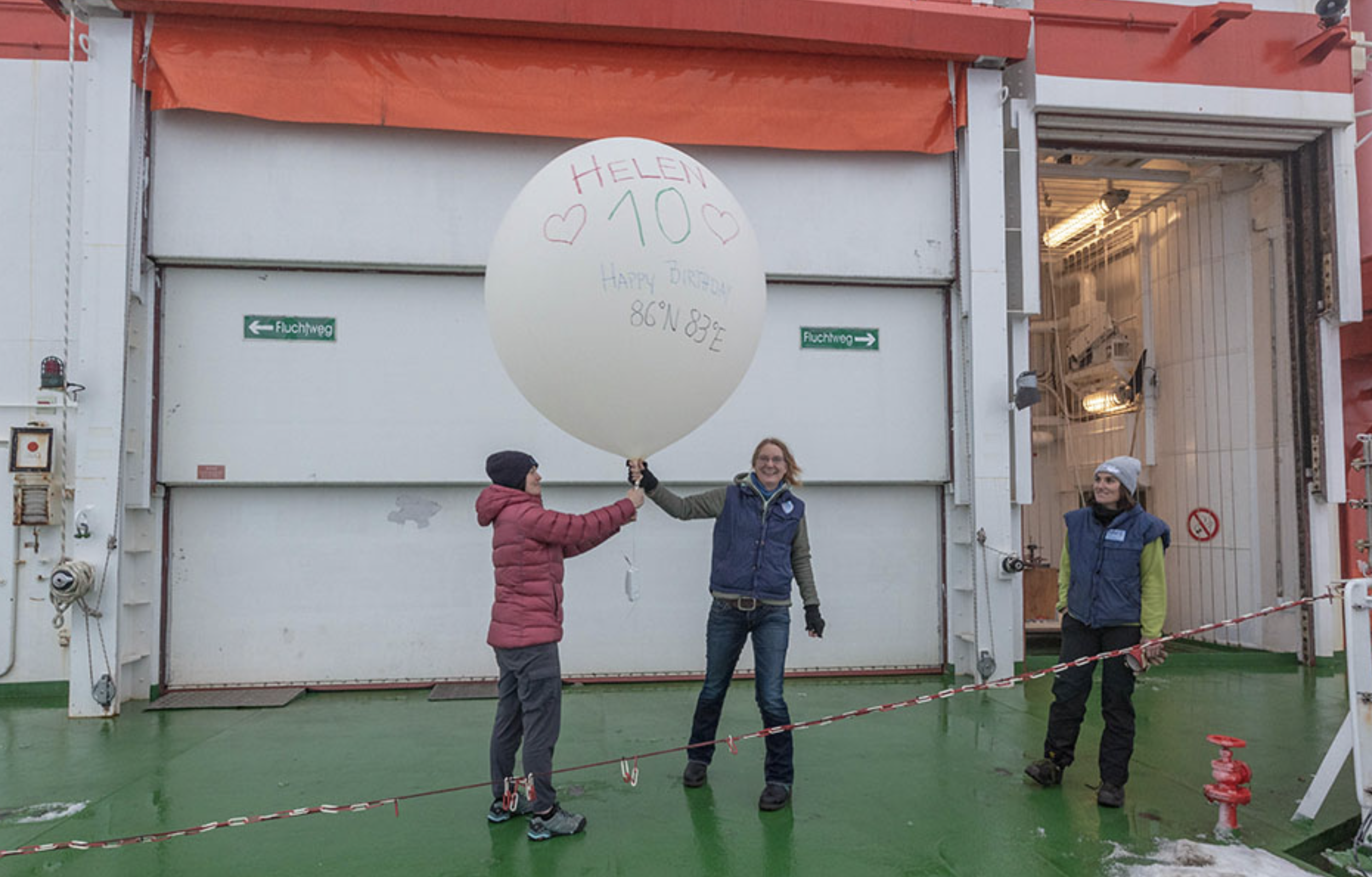 Weather balloon launch