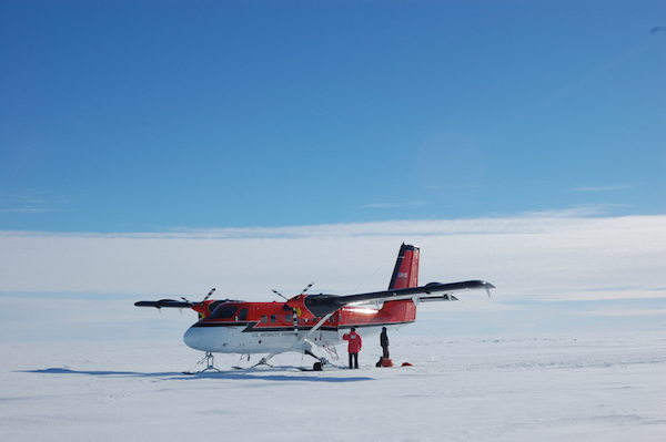 Twin Otter on ice