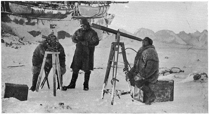Nansen and his crew taking measurements