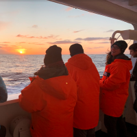 MOSAiC participants on the Fedorov see the sun for the first time in several days