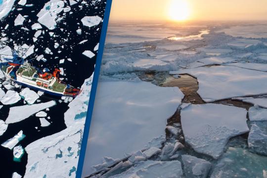 Sea ice and the Polarstern