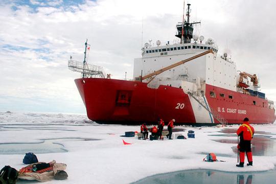 The icebreaker expedition in the Actic.